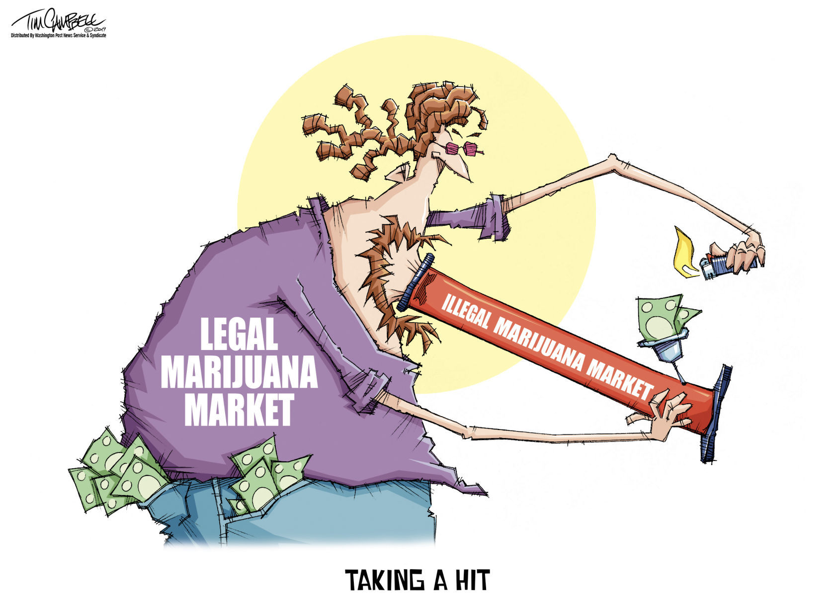 Tim Campbell cartoon